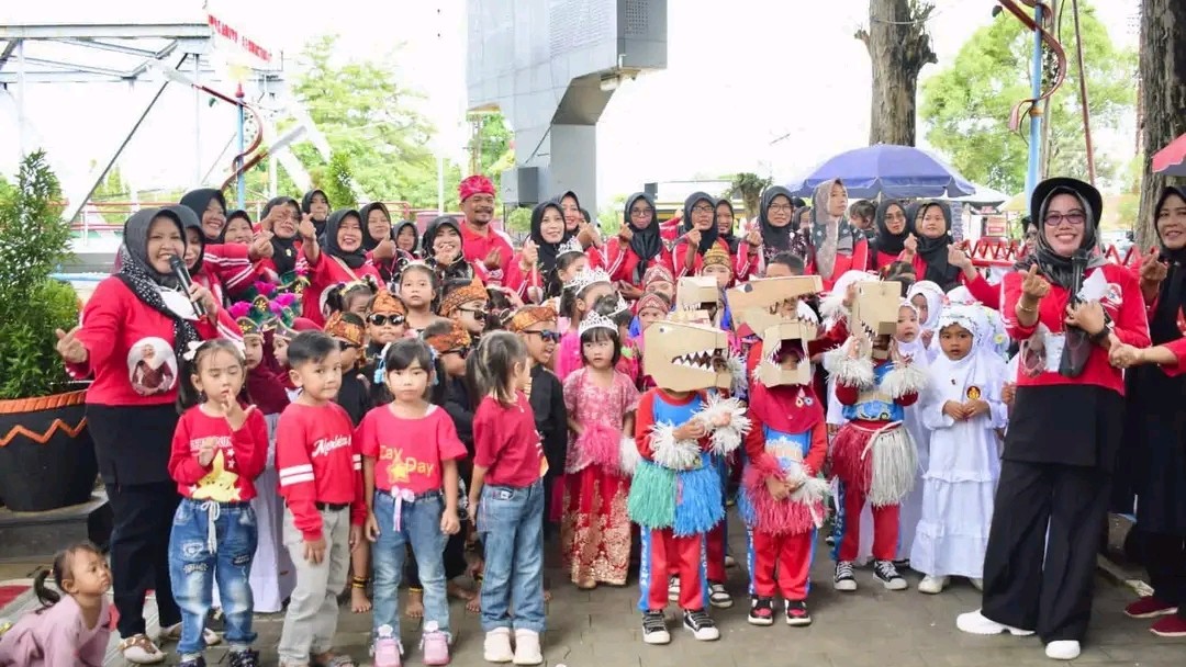 Antusiasnya Anak-Anak TK/PAUD Ikuti Sabtu Ceria di Taman Tjimanoek