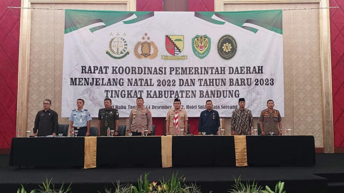 Forkopimda Kabupaten Bandung Gelar Rakor Jelang Nataru