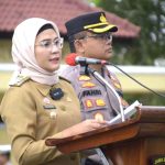 Amankan Arus Mudik, Bupati Nina Agustina Jadi Inspektur Upacara Apel Gelar Pasukan Ops Ketupat Lodaya 2023