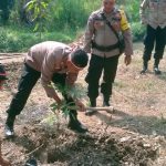 Polsek Jatibarang Menanam 130 Pohon Dalam Upaya Penghijauan Serentak Untuk Kelestarian Alam